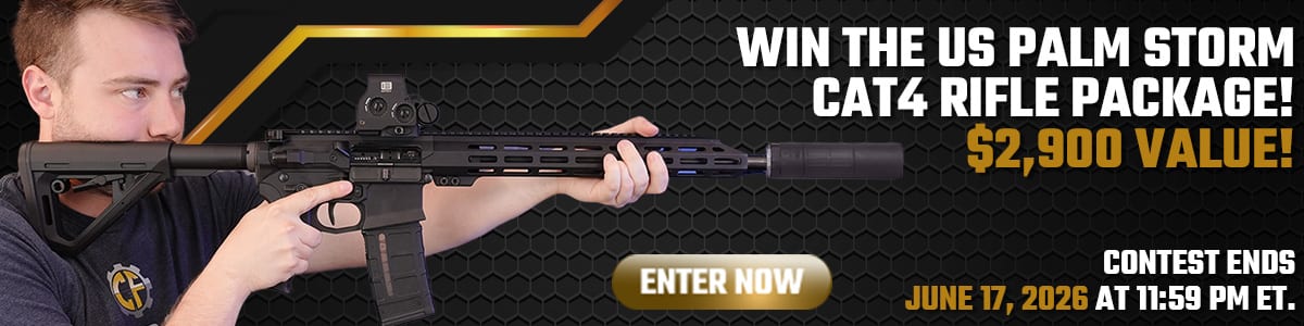 Enter the Classic Firearms giveaway to win the US Palm CAT4 Storm Rifle Package