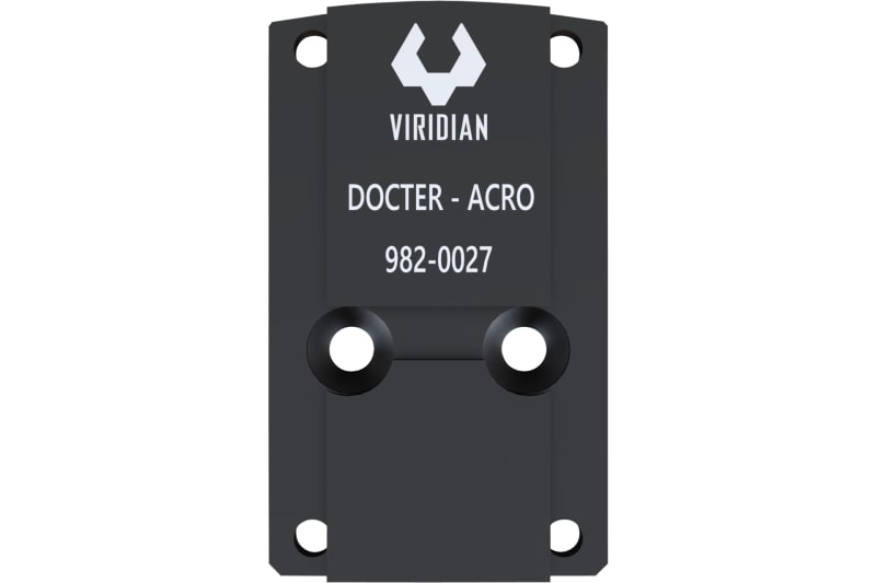 Viridian RFX45 Docter Mounting Adapter, Red Dot Sight Mount, Machined 6061 Aluminum, Black Anodized