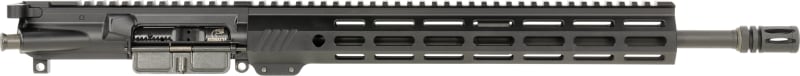 Bushmaster 0040017BLK QRC Complete Upper 5.56x45mm NATO 16\" CMV Nitride Barrel, Black, Flat Top Aluminum Rec, A2 Flash Hider, Carbine Length Gas, Fits AR-15