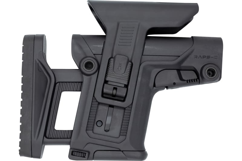 FAB Defense RAPS Collapsible Rapid Adjustment Precision Stock Black - For Quick Adjustments and Precision Shooting - FXRAPSCB