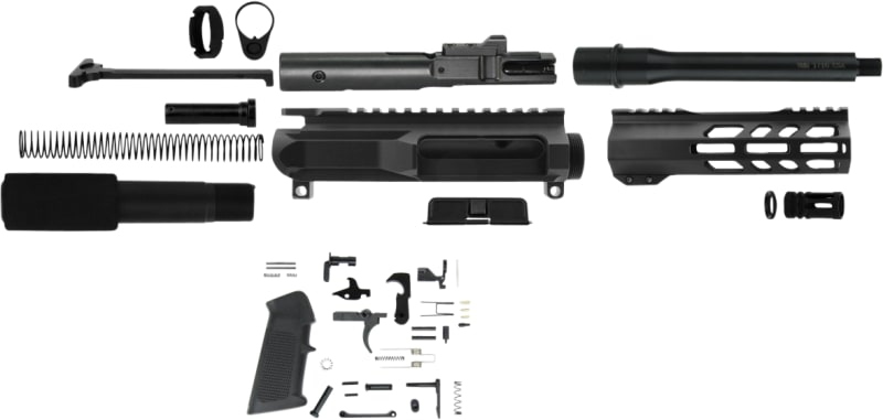 TacFire AR Build Kit 9mm Luger 7.50\" Barrel Black for AR Platform