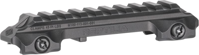 Reptilia LLC RMU 9-Slot Riser Mount 0.63" Mil-Std 1913 Picatinny Rail - Enhanced Optic Height - 100-270