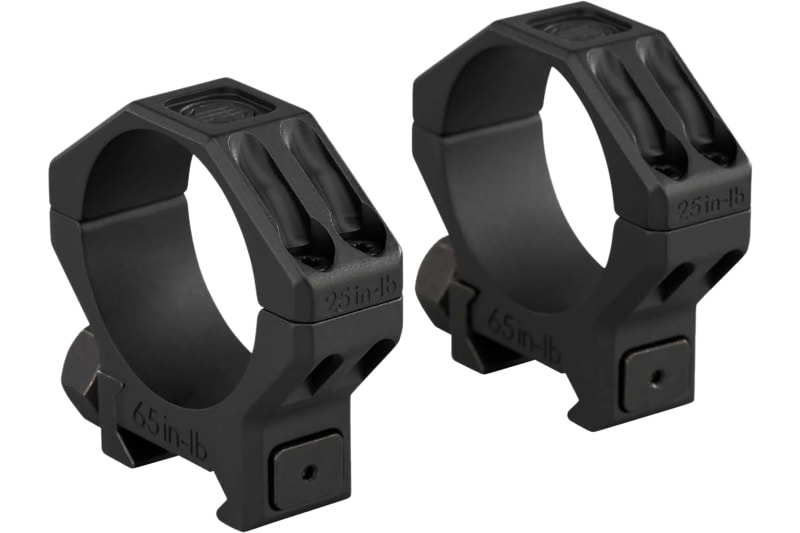 Sig Sauer Alpha 6 Scope Ring Set, Rings, 35mm Tube, Medium Height, Black Anodized, MPN SOA65002.