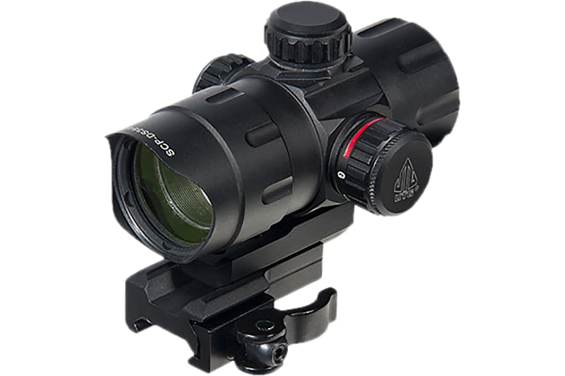 Leapers UTG 4.2" ITA RedGreen T-Dot with QD Mount 32.5 Objective 38mm, Black -  38mm SCP-DS3840TDQ