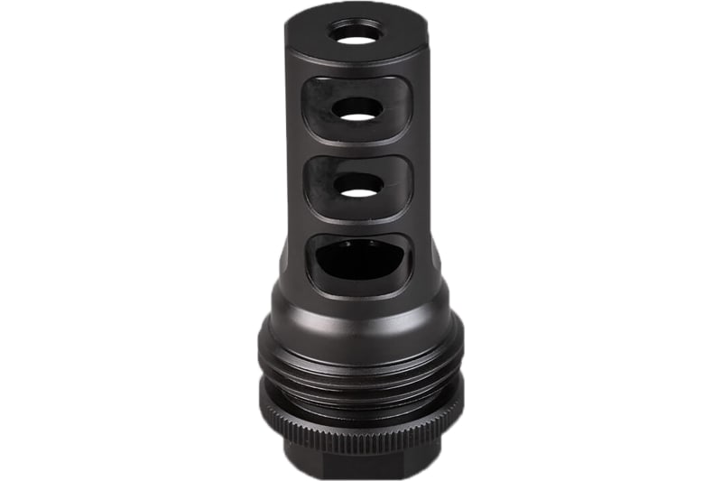 SilencerCo AC1961 ASR Muzzle Brake Black Nitride 11/16"x24 Threads 458 Cal