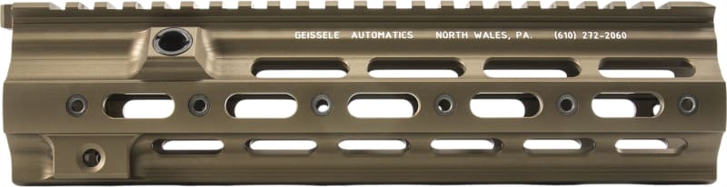 Geissele Automatics Super Rail HK 10.5" Aluminum DDC, Type 3 Hardcoat Anodize, 6061-T6, 12.96oz.