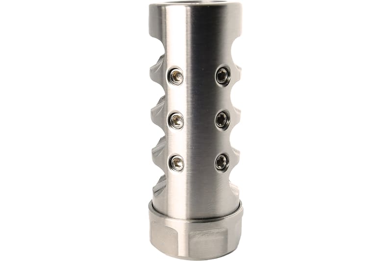 American Precision Arms Gen 4 Little Bastard Self Timing Muzzle Brake 5/8x24 / 6mm / Stainless G4L5860S