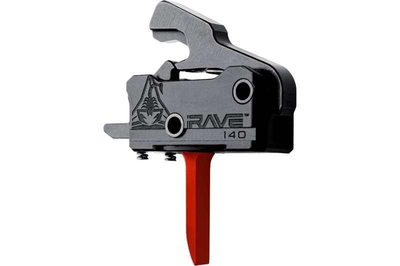 Rise Armament Rave Flat Trigger, Red - T017F-RED