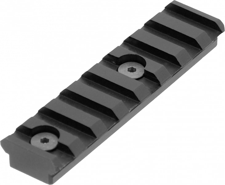 Leapers UTG KeyMod 3.14" Aluminum Picatinny Rail, Hardcoat Anodized Black - MTURS04M