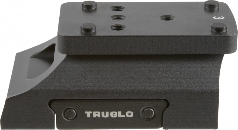 TruGlo TG-TG8977B Riser Mount  Black Anodized Universal Aluminum AR Platform
