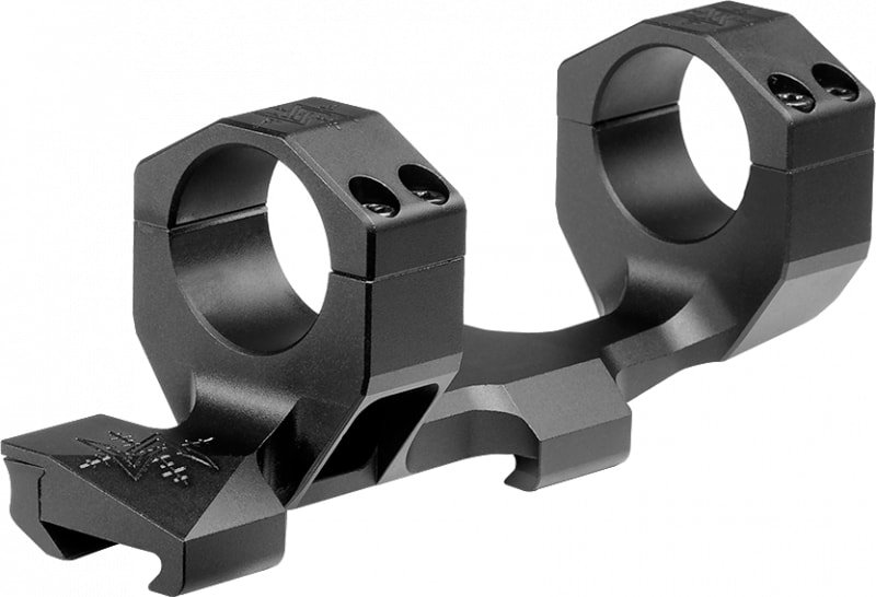 Seekins Precision MXM Scope Base & Ring Combo 1-Piece Cantilever 30mm, Matte Black, 0 MOA - 0010640008