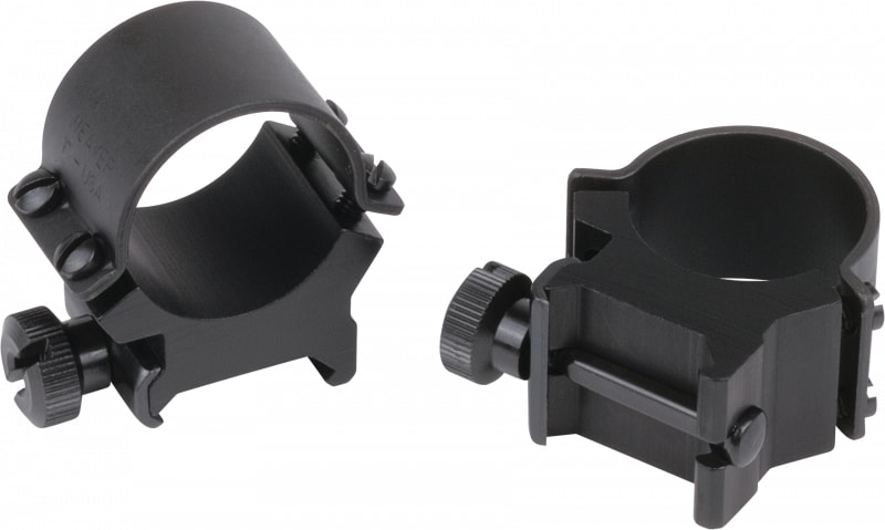 Weaver Sure Grip 1 inch High Aluminum Tactical Style Scope Ring, Matte Black - 49164