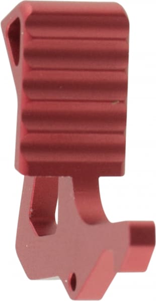 Strike Industries Extended Charging Handle Latch, Hardcoat Anodized Red - ARLATCHRED