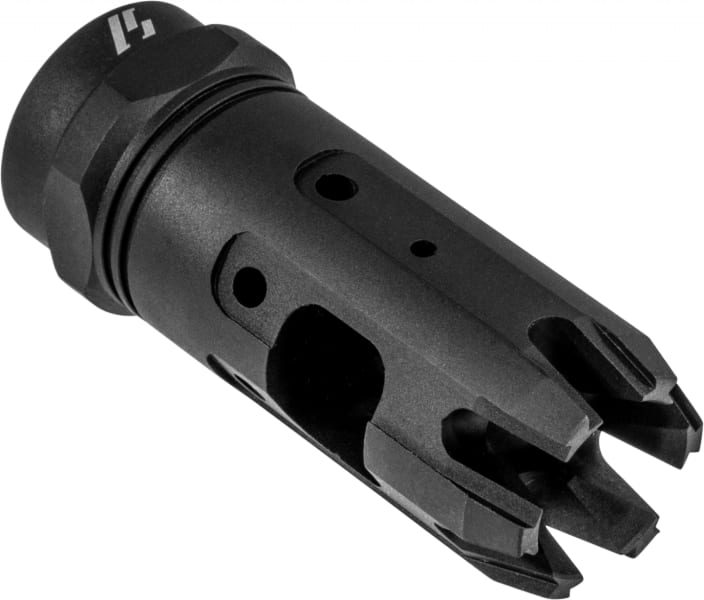 Strike Industries MK9COMP Mini King Comp Black Steel with 1/2"-28 tpi Threads & 2.30" OAL for 9mm Luger AR-Platform
