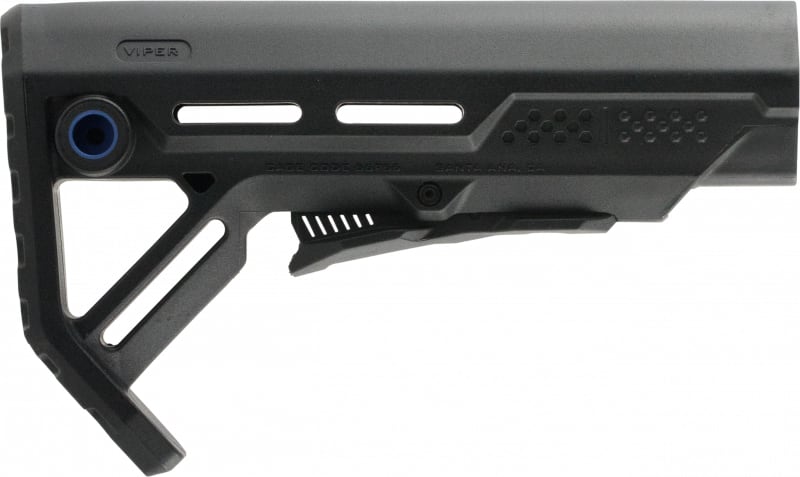 Strike Industries MOD1 Polymer Strike Stock, Black/Blue - VIPER-ES-MOD1BK-BLU