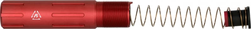Strike Industries 7075 T6 Aluminum AR Pistol Buffer Tube, Red - ARSPRESLICKRED