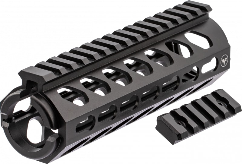 Firefield KeyMod 6.625" 6061 T6 Aluminum 2-Piece Edge Carbine Picatinny/Weaver Rail, Hard Anodized Matte Black - FF34053