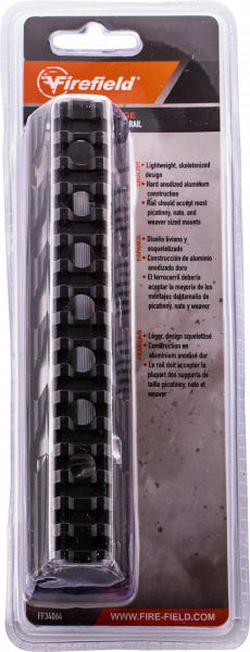 Firefield Verge M-LOK 7" Aluminum Picatinny Rail, Hardcoat Anodized Matte Black - FF34064