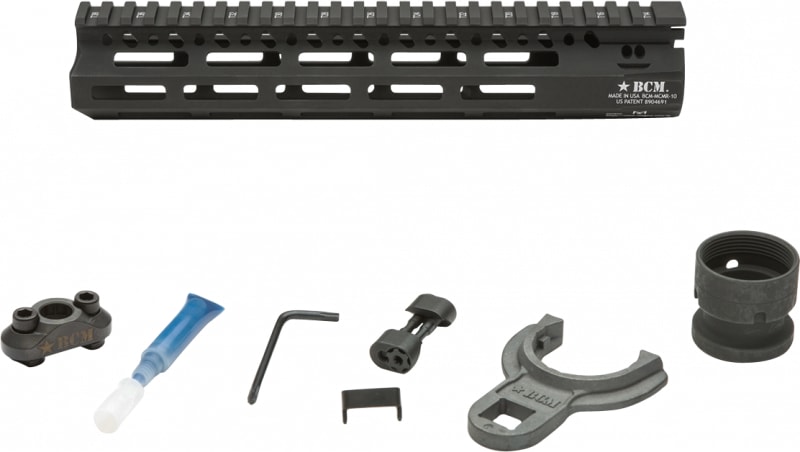 Bravo Company Mfg M-LOK 10" Modular Rail, Black - MCMR10556BLK