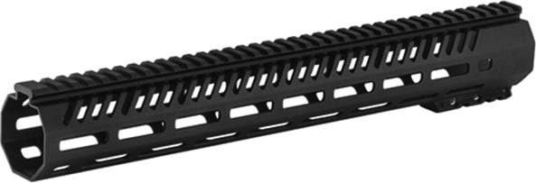 Mission First Tactical TMARFF15MRS Tekko AR Free Float M-LOK Rail System 15" 6061 Aluminum Black Hard Coat Anodized