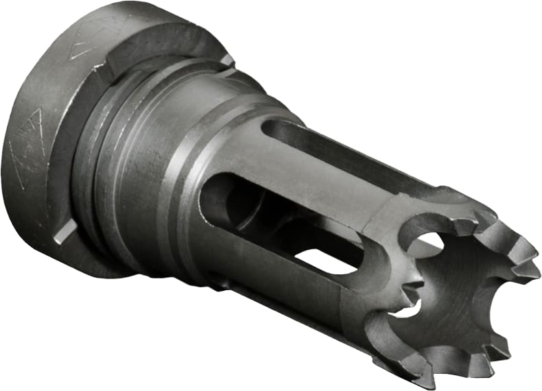 Yankee Hill Machine Phantom Black Metal Flash Hider, .30, M14x1 LH - 4302AKA