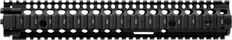 Daniel Defense M4A1 RIS II 12.25" 6061 T6 Aluminum Forend Rail Interface System, Black - 408001006