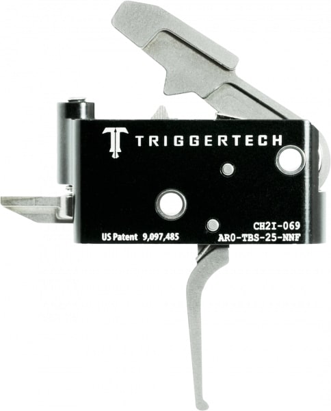 Triggertech Adaptable AR Primary Short 2-Stage Flat Trigger w/ Bolt Release for AR Bolt Action Rifle, Stainless - AROTBS25NNF