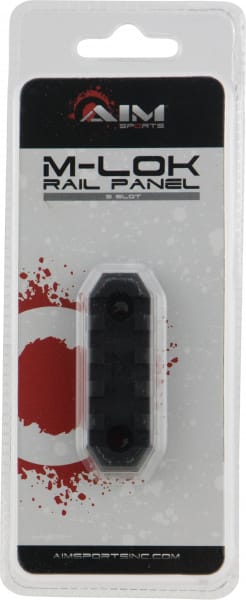 Aim Sports M-LOK 2.5" Picatinny Section Rail, Black - MLRS1