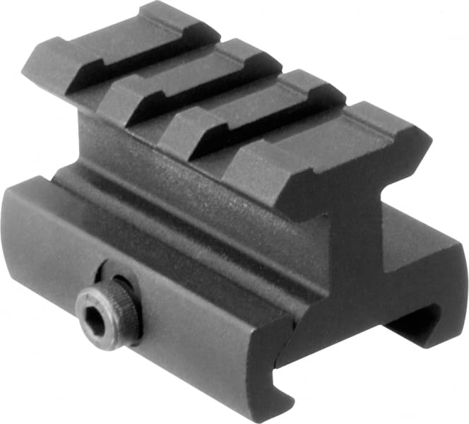 Aim Sports AR-15 Aircraft Grade Aluminum Medium-Profile Riser Mount, Anodized Black - ML110