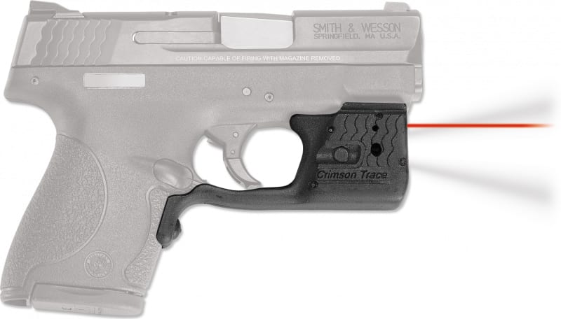 Crimson Trace Laserguard Pro Smith & Wesson Shield 150 Lumen Weaponlight With Red Laser, Black - LL-801
