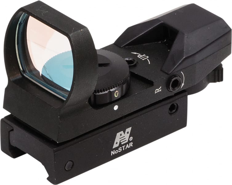 NcStar 1x24x34mm Reflex Sight, Illuminated 4 Pattern 3 MOA Red/Green - D4RGB