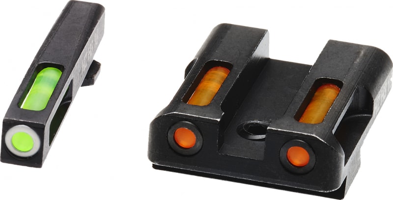HiViz Litewave H3 Sight Set Front/Rear, Green/Orange - GLN429