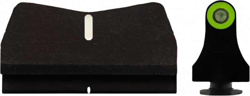 XS Sights DXW2 Standard Dot Night Sight Front/Rear, Green/Green/Black - GL-0015P-4G-4