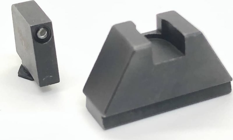 AmeriGlo Sight Set Front/Rear, Green/Black/Flat Black - GL-811