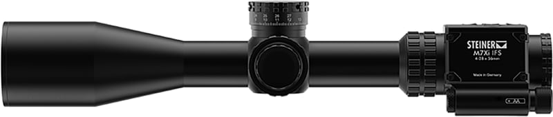 Steiner M7XI IFS Rifle Scope 34mm Tube 4-28x 56mm Illuminated Integrated Customizable Reticle Matte Black
