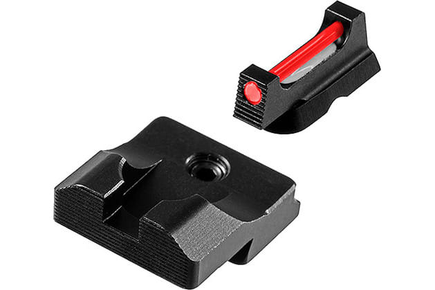 TruGlo Fiber-Optic Pro Sight Front/Rear, Red/Black - TGTG132CZ