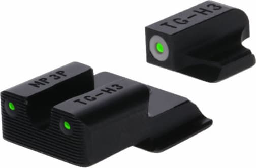 TruGlo Tritium Pro Sight Front/Rear, Green/White/Green - TGTG231MP4W