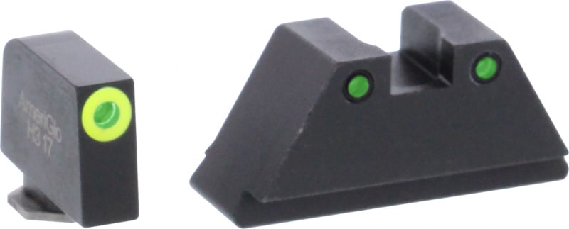 AmeriGlo Sight Set Front/Rear, Green/LumiGreen/Green - GL-252