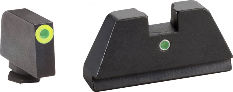 AmeriGlo Sight Set Front/Rear, Green/LumiGreen/Green - GL-391