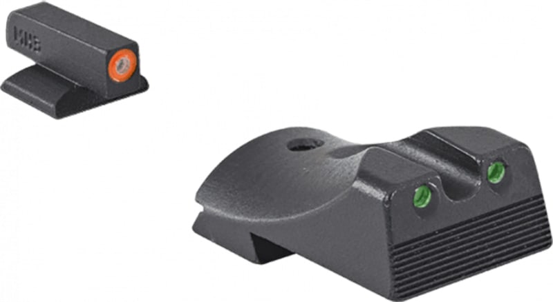 Mepro Hyper-Bright Night Sight Front/Rear, Orange/Green - 412183131