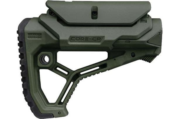 FAB Defense F.A.B. GL-CORE CP Buttstock for AR-15/M4, Olive Drab Green - FXGLCORECPG