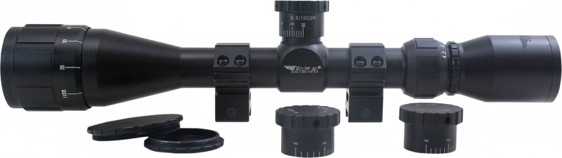 BSA Optics Sweet 6.5 AO 4.5-18x40mm 30/30 Duplex Rifle Scope - 654518X40AOWRTB