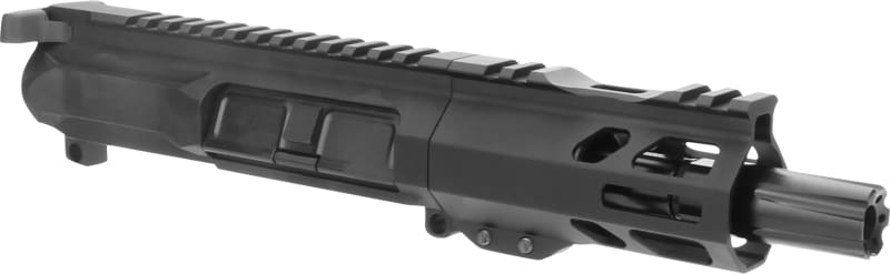 TacFire BU9MM4 Pistol Upper Assembly AR-Platform 9mm Luger 4\" Black Nitride/Black Anodized Finish
