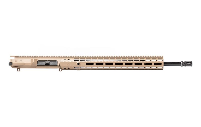 Aero Precision M5E1 Complete Upper, 20\" .308 Rifle Barrel, 16.6\" Enhanced Handguard - FDE Cerakote - APAR308253M27