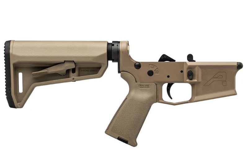 Aero Precision M4E1 Complete Lower Receiver with FDE MOE Grip & SL-K Carbine Stock - FDE Cerakote - APAR600184