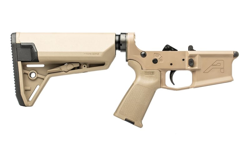 Aero Precision M4E1 Complete Lower Receiver with FDE MOE Grip & SL-S Carbine Stock - FDE Cerakote - APAR600188