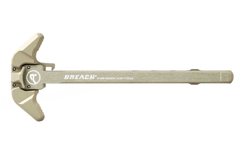Aero Precision AR15 BREACH Ambi Charging Handle w/ Large Lever - Clear Anodized - APSL100487
