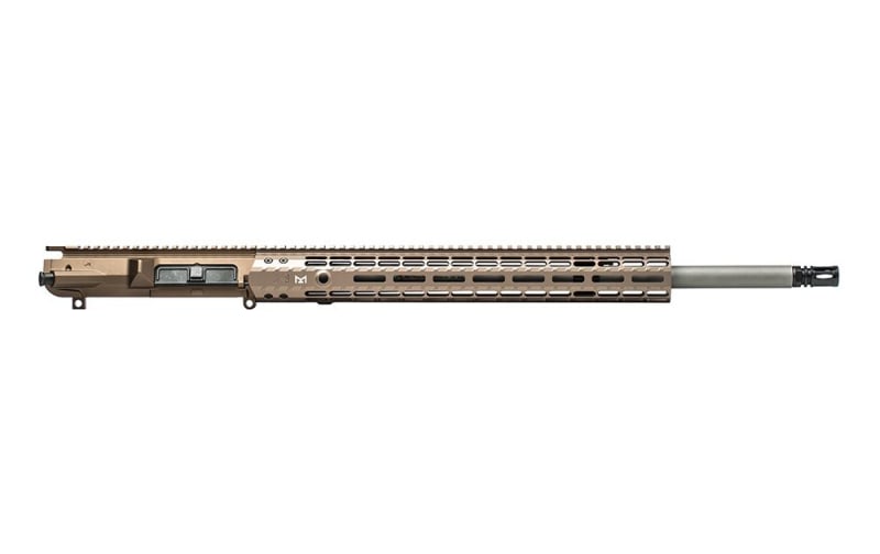 Aero Precision M5E1 Complete Upper, 22\" 6.5 Creedmoor Rifle Length Barrel with 15\" M-LOK Handguard & Adjustable Gas Block - Kodiak Brown Anodized - APSL100606