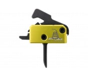 Rise Armament RA140FDTOM Don't Tread on Me Trigger Assembly Single-Stage Flat Trigger with 3.50 lbs Draw Weight, Don't Tread on Me Flag Finish for AR-Platform