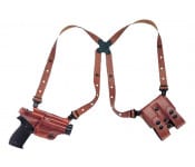 Galco MC212 Miami Classic Shoulder System Fits Chest up to 52" 1911 Steerhide Tan